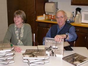Kim Fairley and Silas Ayer at a book signing, copyright © Kim Fairley and Silas Hibbard Ayer III. 